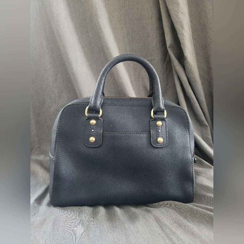 Michael Kors Blue Saffiano Leather Satchel Bag